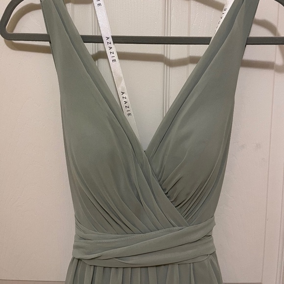 Azazie Kora Bridesmaid Dress in Agave - Picture 8 of 9